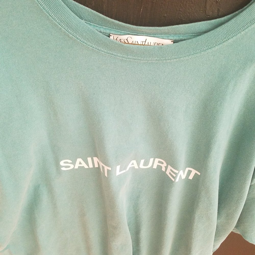 YSL Seafoam tee oversize